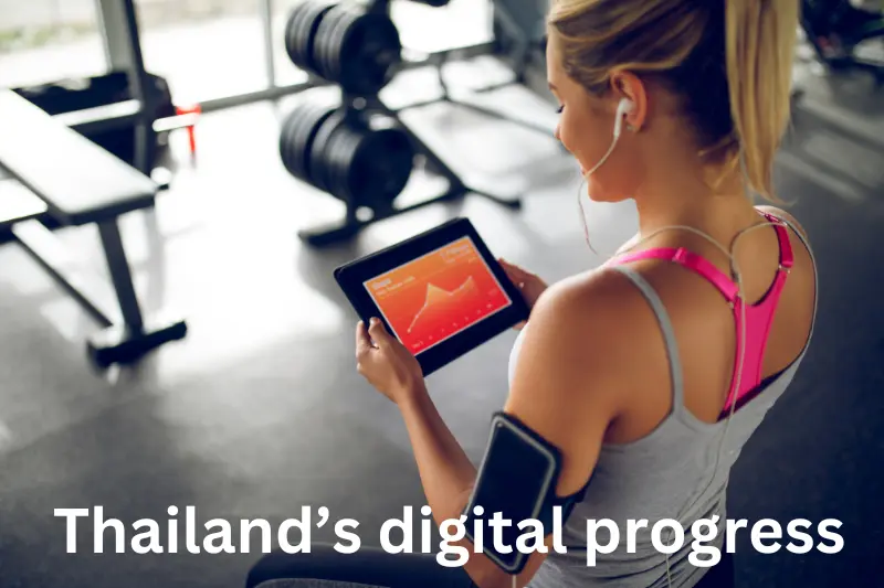 How does Thailand’s digital progress compare with other emerging economies?
