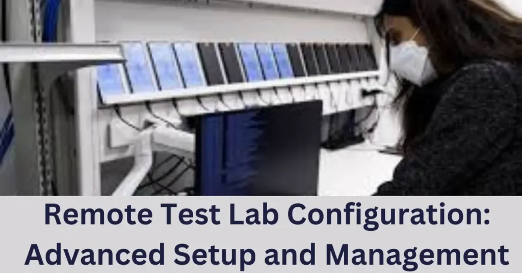 Remote Test Lab Configuration: Advanced Setup and Management Remote Test Lab Configuration: Advanced Setup and Management