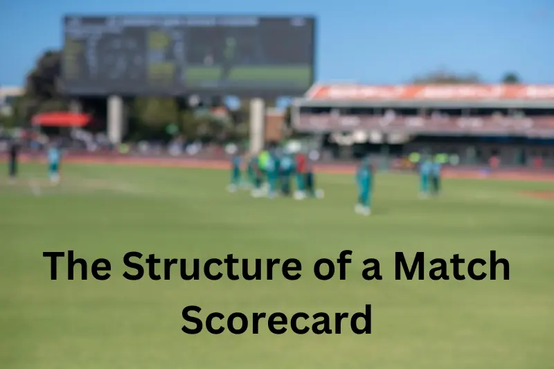 The Structure of a Match Scorecard